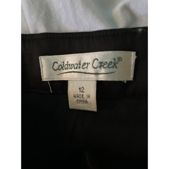Black Silk Blend Tailored Pants Size 12 Modern Style With Comfort Waistband & Po - Picture 6 of 12